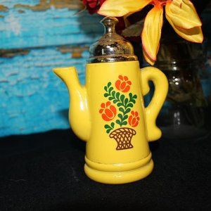 Vintage Avon Yellow Koffee Klatch Empty Coffee Tea